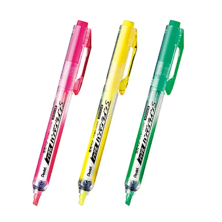 3本組 ノック式蛍光ペンセット EA765MH-400 4518340419537 (CDC)【別送品】