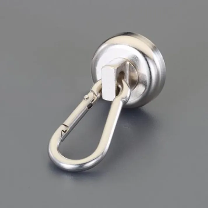 φ25mm/17kg カラビナフック(マグネット付) EA781GM-21 4518340388277 (CDC)【別送品】
