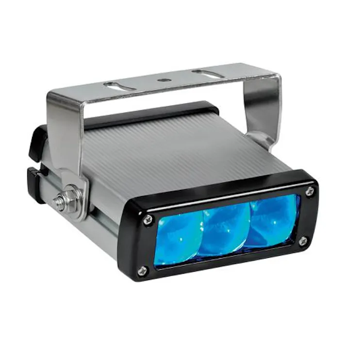 DC12-48V/ 3W 安全警告灯/LED(矢印/青) EA814BA-47 4518340383609 (CDC)【別送品】