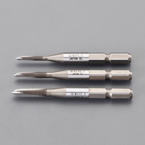 M3，M4，M5/3本組 タップ(六角軸) EA829CJ-31 4550061080023 (CDC)【別送品】