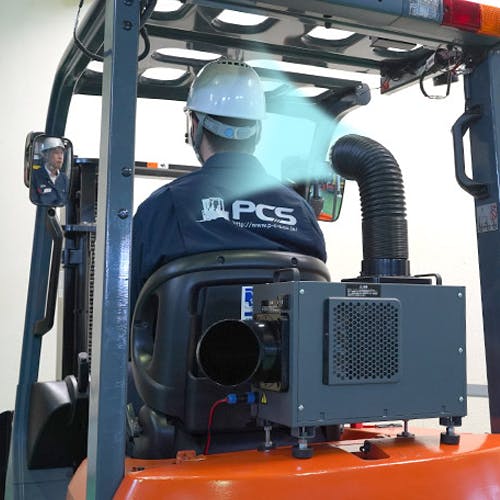 DC12・24・36・48V 小型スポットクーラー(エンジン式用) EA897TH-1