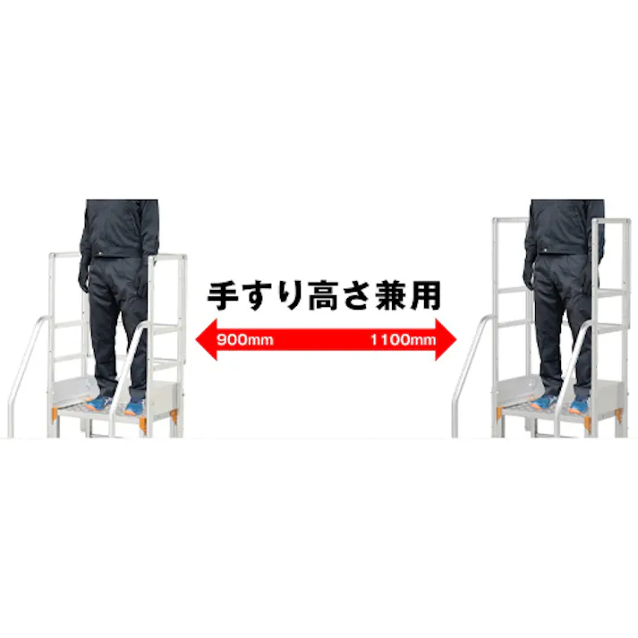 ピカコーポレイション(PiCa) 正面付片手すり(2段用/EA903BW-21用) EA903BW-81 4518340166677【別送品】