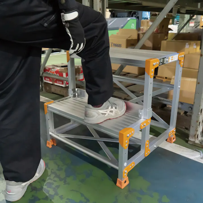 ピカコーポレイション(PiCa) 作業台(蹴り止め付) 600x406mm/1.2m/4段 EA903PA-73 4550061405451【別送品】