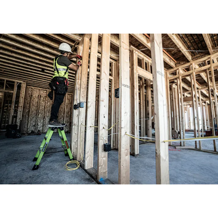 脚立(広がり防止ストラップ付) 0.66m/3段 EA905EE-1 4518340323902【別送品】