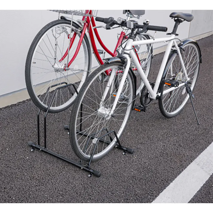 自転車スタンド(2台用) 650x430x475mm EA912AL-2A 4518340440517【別送品】
