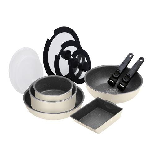 アイリスオーヤマ(IRIS OHYAMA) 鍋・フライパンセット(IH対応) [12点組] EA913VR-14B 4518340394278【別送品】