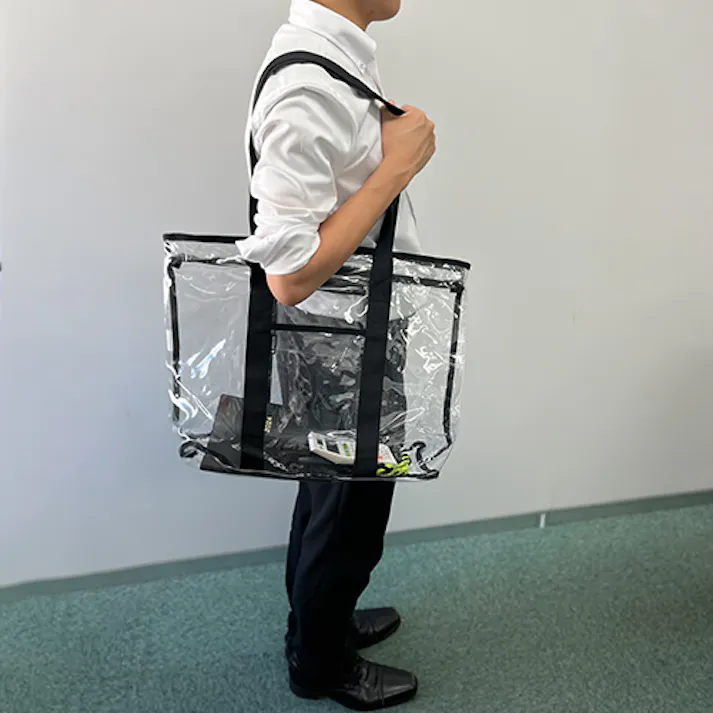 381×127×419mm/19L トートバッグ(クリアー) EA927CH-58 4518340385818 (CDC)【別送品】
