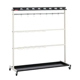 テラモト モップハンガー(16本掛) 1268x515x1374mm EA928AB-801 4518340185951【別送品】