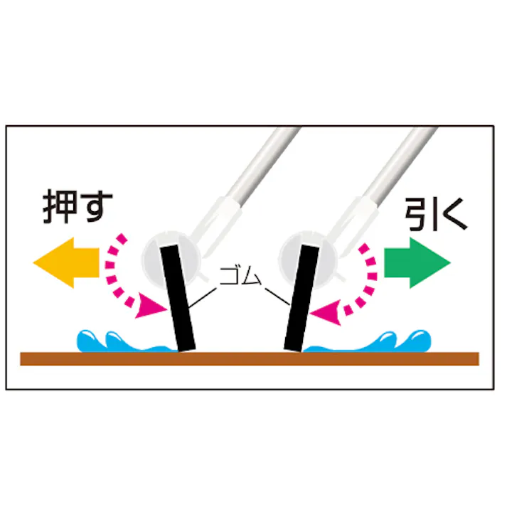 テラモト 水切りワイパー 480x1501mm EA928CC-127 4518340192027【別送品】