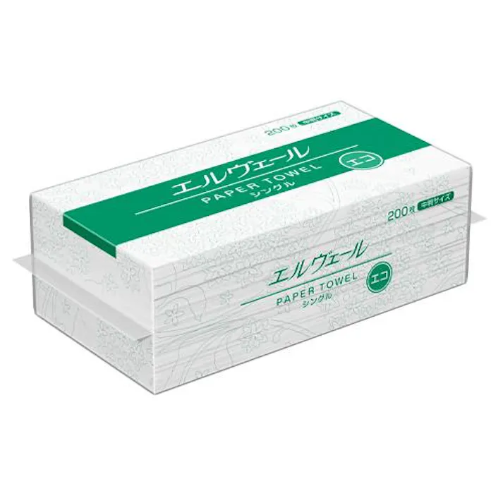 230×220mm ペーパータオル(200枚) EA929AE-8AA 4518340251885 (CDC)【別送品】