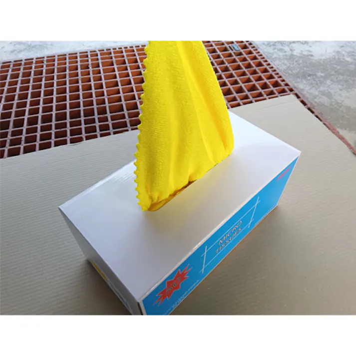 マイクロファイバークロス(黄/50枚) 300x300mm EA929DZ-2A 4518340412101【別送品】