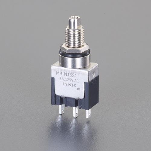 NKKスイッチズ 押しボタンスイッチ(単極双投/小型) 125V/3A EA940DA-156A 4518340009899【別送品】