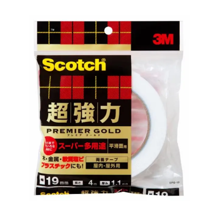 3M 両面テープ(超強力/多用途) 19mmx4m EA943VJ-12A 4518340407619【別送品】