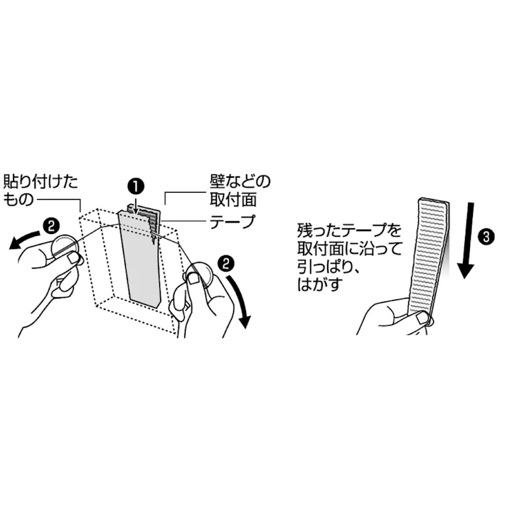 3M 超強力はがせる両面テープ(粗面用) 15mmx3m EA943VJ-2A 4518340407596【別送品】