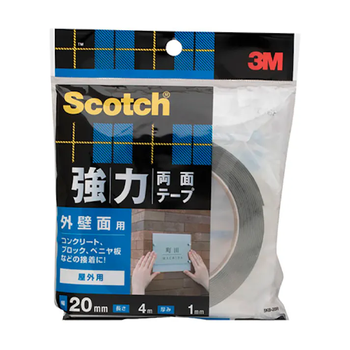 3M 両面テープ(強力/外壁面用) 20mmx4m EA943VK-2B 4518340407923【別送品】