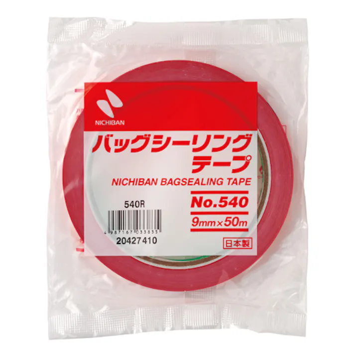 ニチバン パックシールテープ(赤/1巻) 9mmx50m EA944NM-2C 4518340396180【別送品】