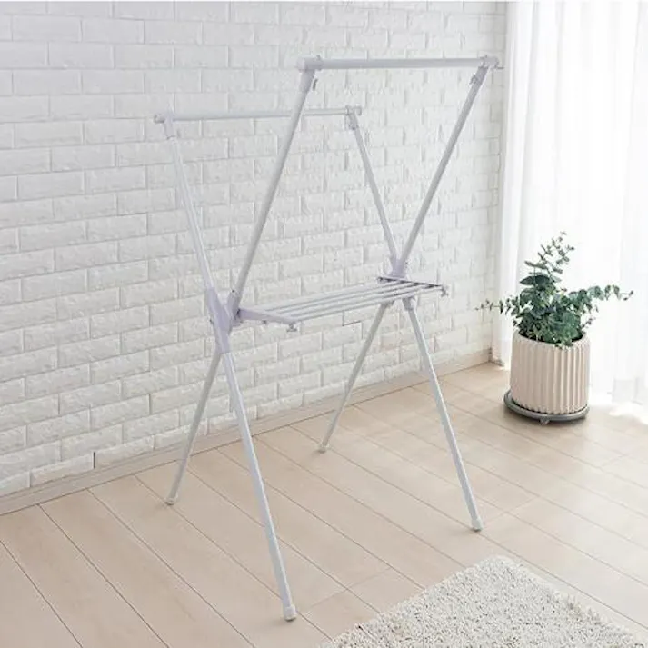 物干しスタンド(ステンレス製) 1320x730x680mm EA951FD-30A 4550061135839【別送品】