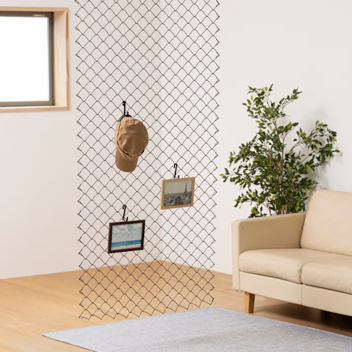 ひし形メッシュ(樹脂コーティング) 900x1800mm/50mm EA952A-103 4518340367395【別送品】