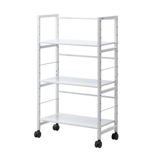 サンワサプライ ワゴン(キャスター付) 700x345x1178mm EA954HE-45B 4518340404465【別送品】