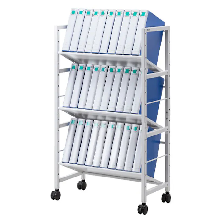 サンワサプライ ワゴン(キャスター付) 700x345x1178mm EA954HE-45B 4518340404465【別送品】