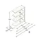 1790×450×1500mm/150kg/4段 スチール棚(連結用) EA976DM-180RB 4550061491027 (CDC)【別送品】