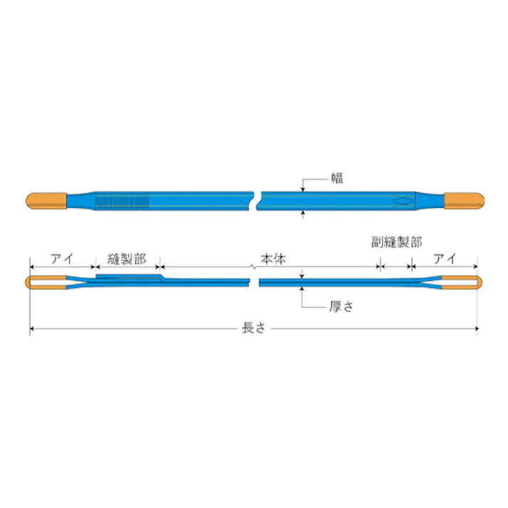 東レインターナショナル(TORAY) ベルトスリング(シグナル) 100mmx2.0m/4.0ton EA981FL-2A 4518340241749【別送品】