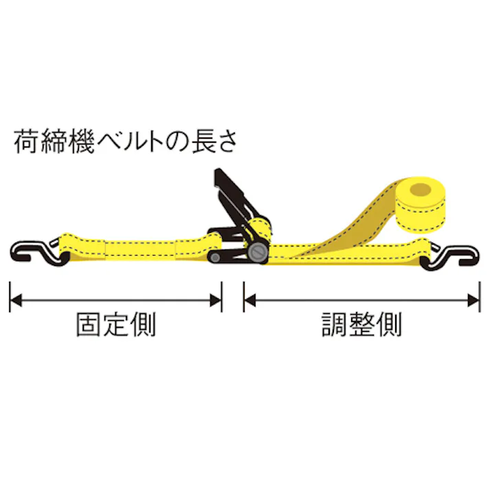 東レインターナショナル(TORAY) ベルト荷締機(両端アイ型) 50mmx6.0m/1010kg EA982SA-46A 4518340304833【別送品】