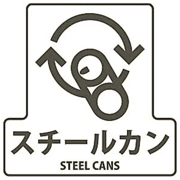 170×170mm 分別シール(透明/スチールカン) EA983CG-3D 4518340218208 (CDC)【別送品】