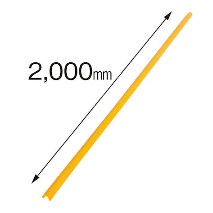 22×22×2000mm クッションガード(黄) EA983FE-423 4550061548899 (CDC)【別送品】