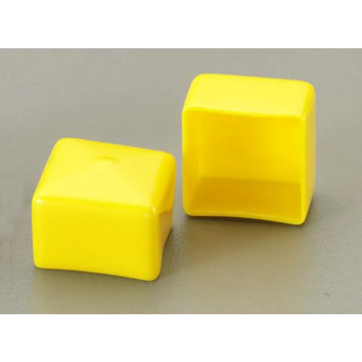 10×10mm 角型保護キャップ(イエロー/2個) EA983FN-10YA 4518340421318 (CDC)【別送品】
