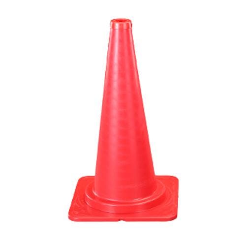 380×380×670mm ヤワラカ カットコーン(赤/反射無/2本) EA983FT-61A 4550061454107 (CDC)【別送品】