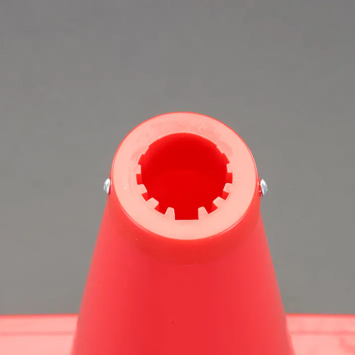 380×380×670mm ヤワラカ カットコーン(赤/反射無/2本) EA983FT-61A 4550061454107 (CDC)【別送品】