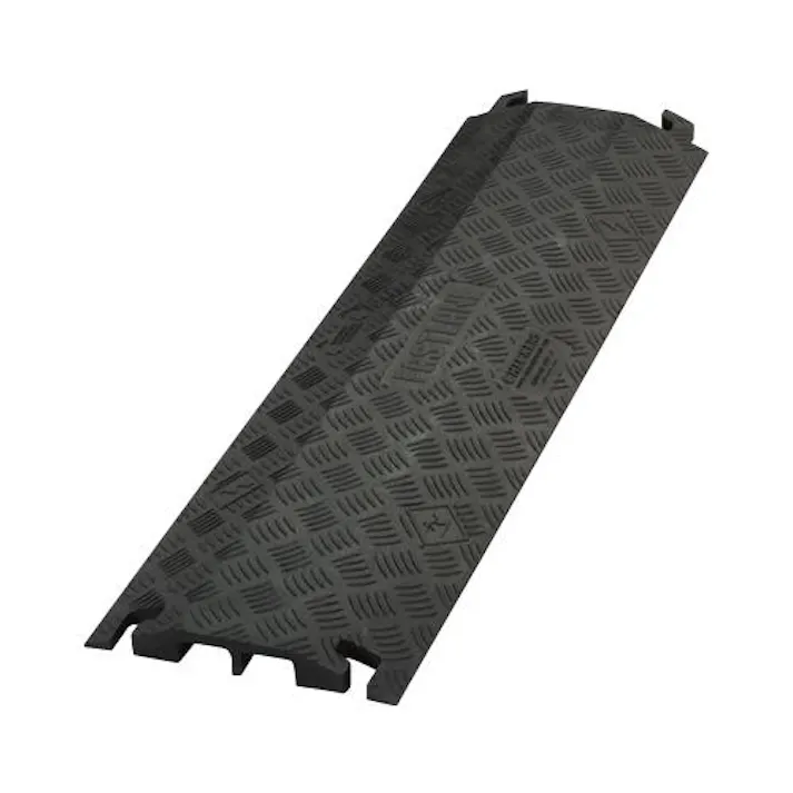 914×273×38.1mm ケーブルプロテクター(2溝/ブラック) EA983PF-6 4550061136386 (CDC)【別送品】