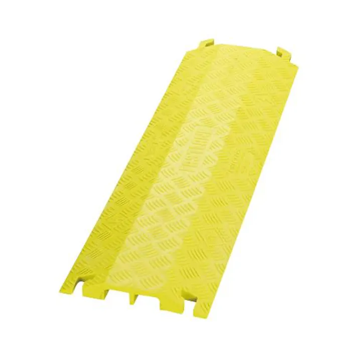914×273×38.1mm ケーブルプロテクター(2溝/イエロー) EA983PF-7 4550061136393 (CDC)【別送品】