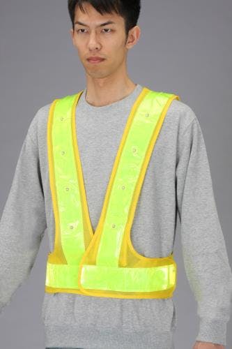 安全ベスト・LED(黄/黄) EA983R-61 4548745898811 (CDC)【別送品】