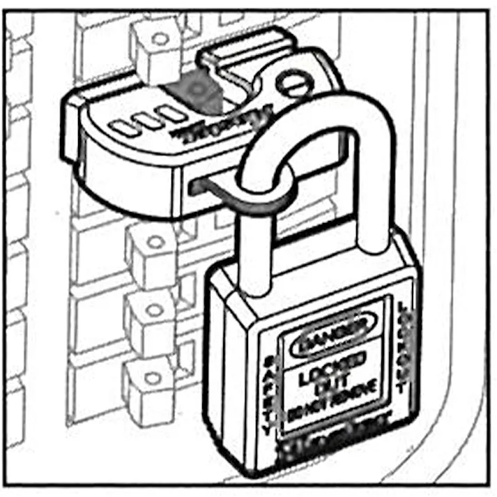 19×52×36mm 電気ブレーカーロックアウト EA983T-81 4550061543979 (CDC)【別送品】