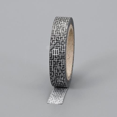 12.0mm×5m 目隠しセキュリティテープ(地紋/黒) EA983TS-63 4550061819289 (CDC)【別送品】