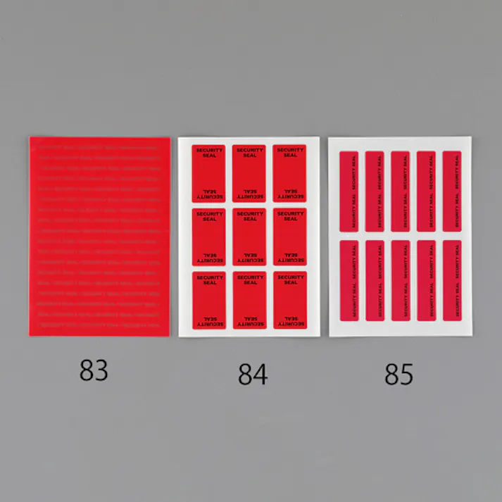 25×43mm 開封防止シール(金属・樹脂・ガラス用) EA983TS-84 4550061840962 (CDC)【別送品】