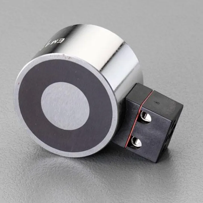 DC12V/φ 65mm/1670N 電磁マグネットホルダー EA984CM-35 4550061753347 (CDC)【別送品】