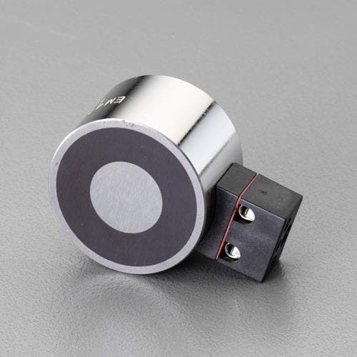 DC24V/φ 80mm/2000N 電磁マグネットホルダー EA984CM-6 4550061752746 (CDC)【別送品】