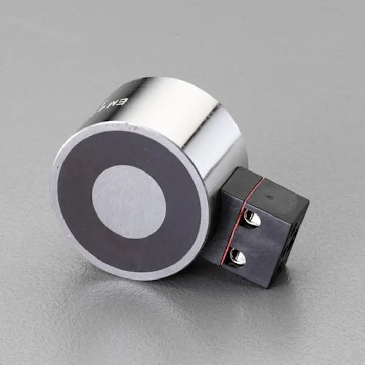 DC24V/φ 80mm/2000N 電磁マグネットホルダー EA984CM-6 4550061752746 (CDC)【別送品】