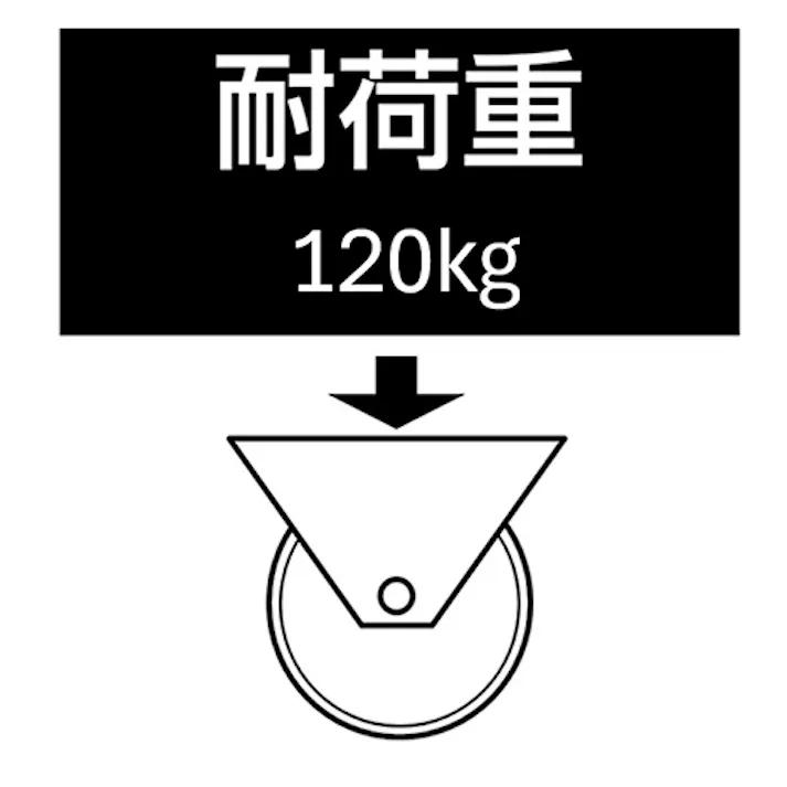 キャスター(自在金具) 100mm EA986HW-100A 4518340365360【別送品】