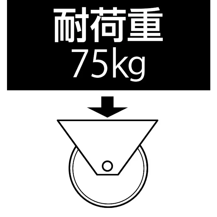 35mm キャスター(自在金具) EA986HW-35 4518340792395 (CDC)【別送品】