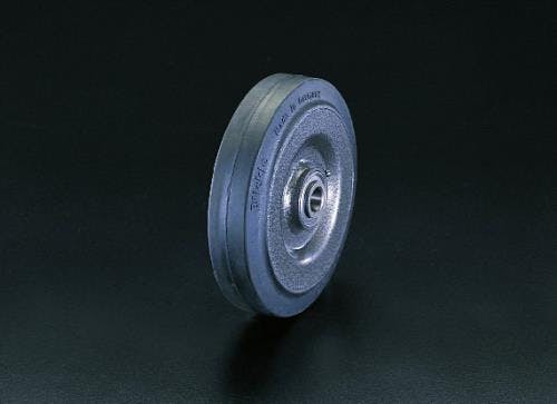 100×45mm 車輪(ラバータイヤ・スチールリム・ボールベアリング EA986MH-100 4518340706477 (CDC)【別送品】