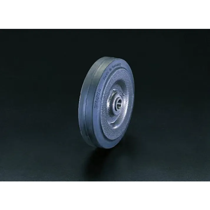 160×50mm 車輪(ラバータイヤ・スチールリム・ボールベアリング EA986MH-160 4518340706491 (CDC)【別送品】