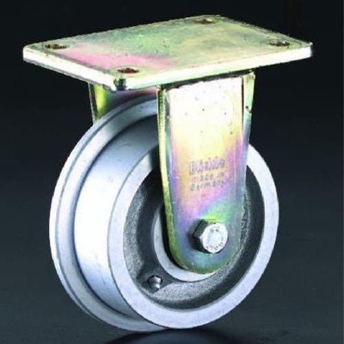 キャスター(スティール車輪・レール用) 100mm EA986NV-100 4518340365803【別送品】
