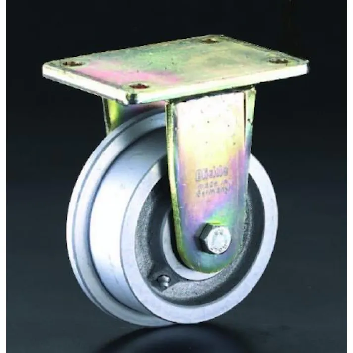 250mm キャスター(スティール車輪・レール用) EA986NV-250 4518340796010 (CDC)【別送品】