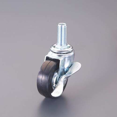 φ 75mm 自在キャスター(ゴム車/ブレーキ付) EA986P-13 4550061826553 (CDC)【別送品】