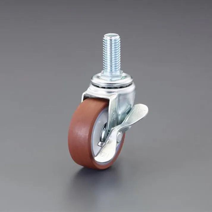 φ 75mm 自在キャスター(ウレタン車/ブレーキ付) EA986P-15 4550061826591 (CDC)【別送品】
