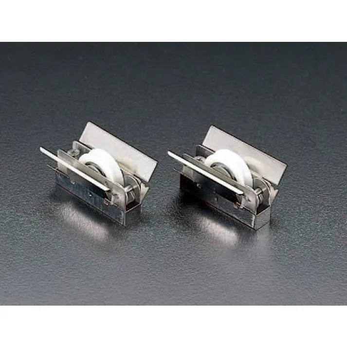 9.5-14mm 戸車(サッシ用・樹脂車・ステンレス枠/2個) EA986RJ-10 4548745993875 (CDC)【別送品】
